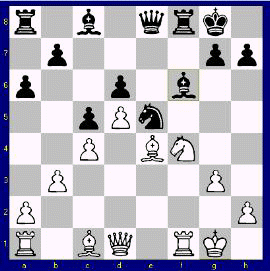 Frank Maher v Jonathan Waugh after blacks 17th move